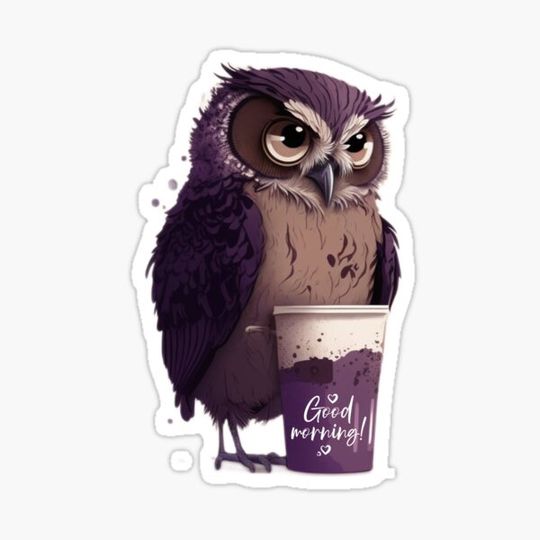 Discover Find Somone Who Cheers you like this Owl purpule