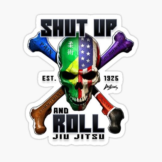 Discover Shut Up And Roll Skull