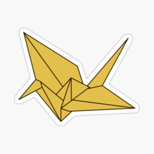 Discover Gold Paper Crane