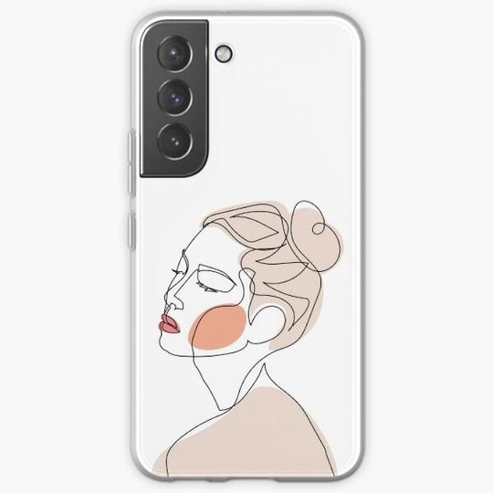 Discover Abstract One Line Drawing Messy Bun