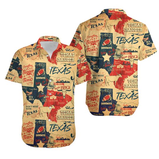 Discover Texas Hawaiian Shirt, Proud Texas Shirt