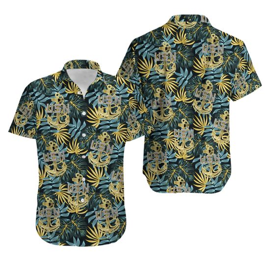 Discover US Navy Chief Anchor Hawaiian Shirt