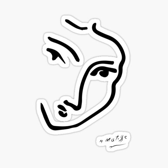 Discover Henri Matisse - Nadia au menton pointu - Signature