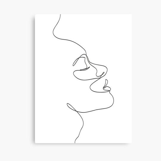 Discover Woman face one line drawing