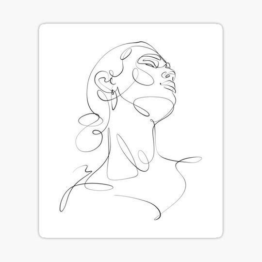 Discover One line art woman