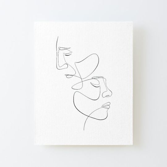 Discover "Desire" Abstract One Line Faces