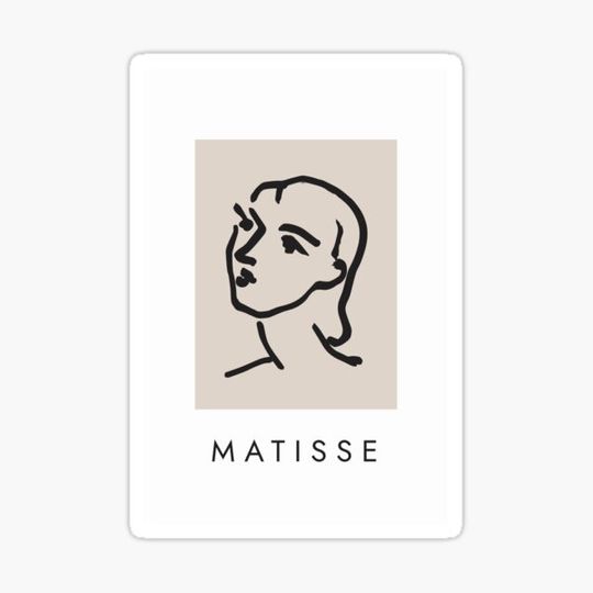 Discover Modern Line Art Print of a Woman's Face - Minimalist Home Decor