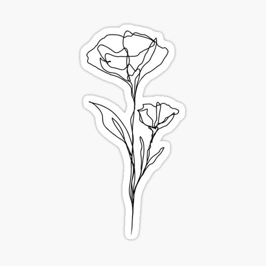 Discover Wildflower Single Line Art | Minimalist Art |