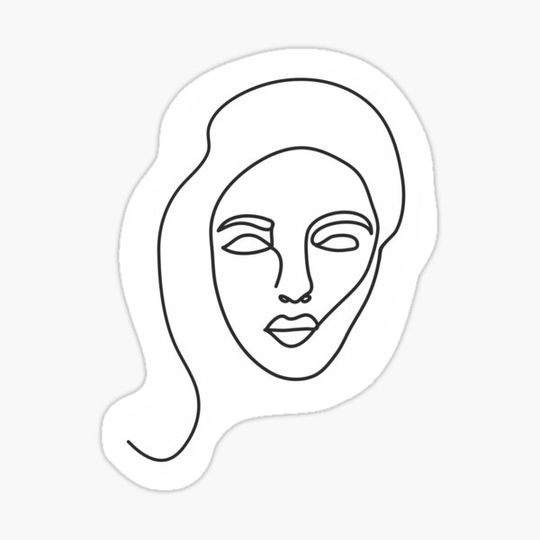Discover Face Line Art III