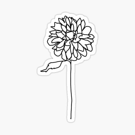 Discover line art flower