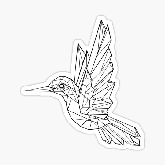 Discover Polygonal Hummingbird