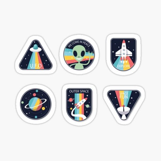Discover Soft Space Stickers