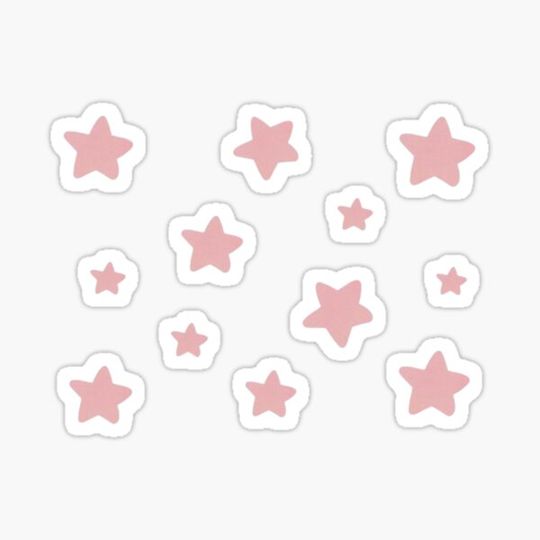 Discover Cute little pink stars aesthetic