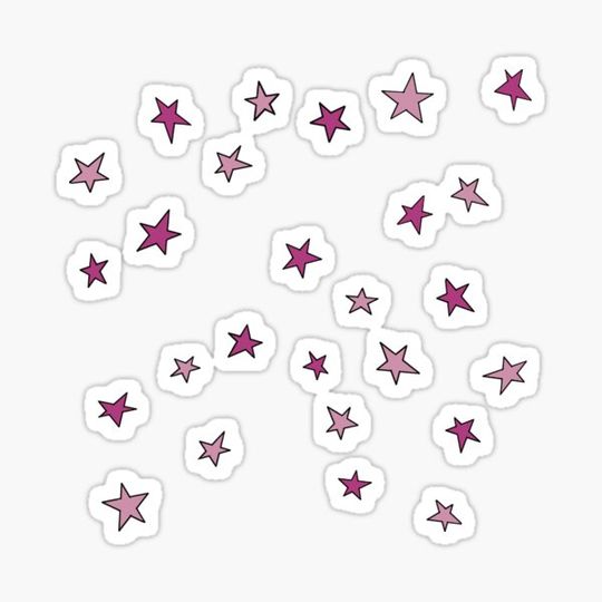 Discover Pink mini stars pack