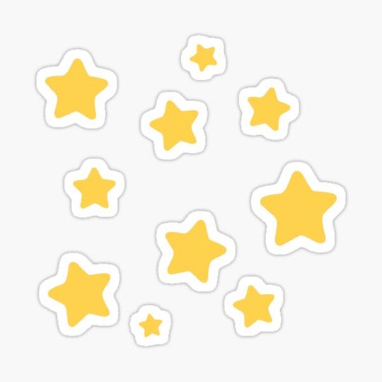 Discover stars (yellow)