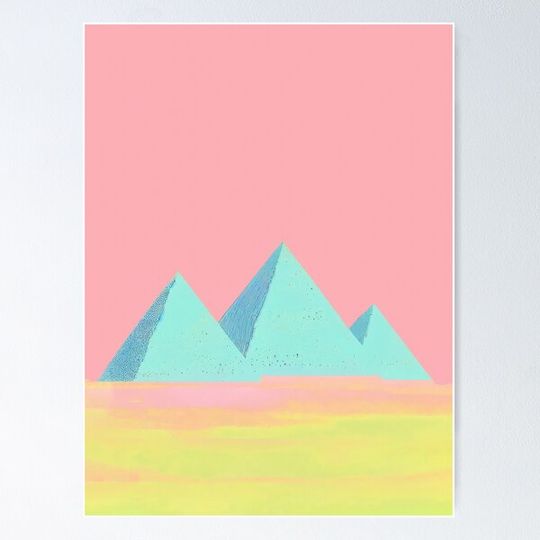 Discover Pyramids Of Giza Pastel Art Timeless Travel