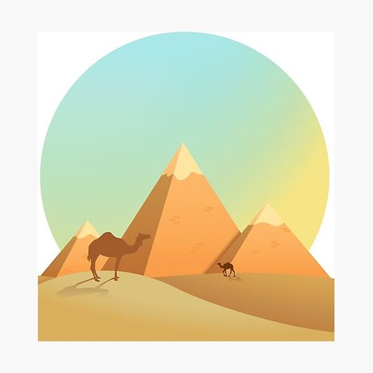 Discover egyptian pyramids ancient illustration - ancient egypt pyramids cartoo