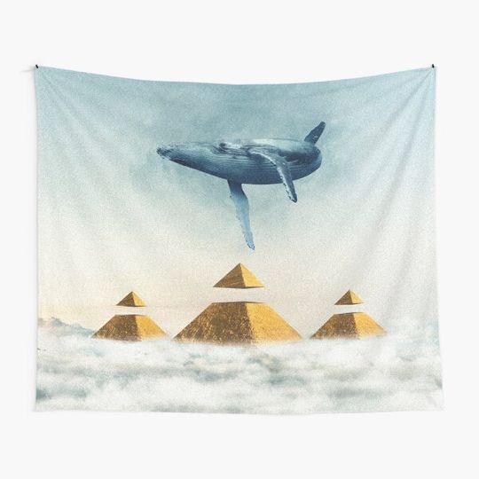 Discover A giant Whale above pyramids