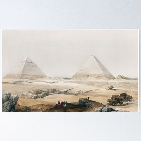 Discover Painting of the great pyramids of Giza