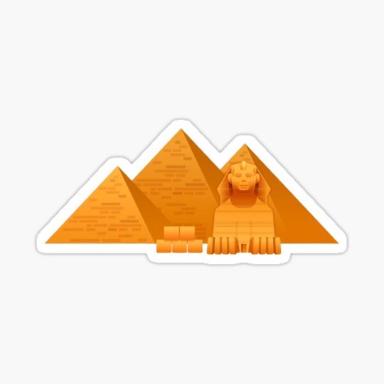 Discover Great Sphinx with Great Pyramids background 35