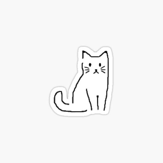 Discover Black Cat Sticker