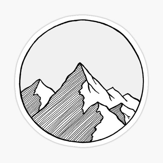 Discover Mountains Sketch