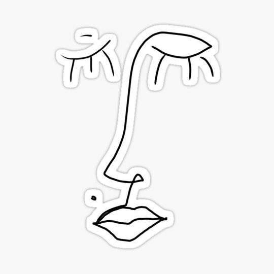 Discover One line art