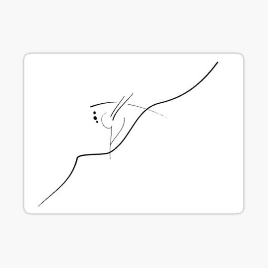 Discover Minimalist abstract line drawing