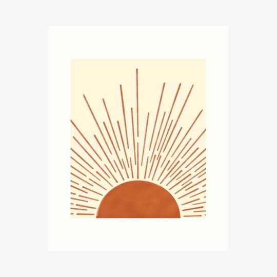 Discover Modern Sun Rustic Geometric Abstract