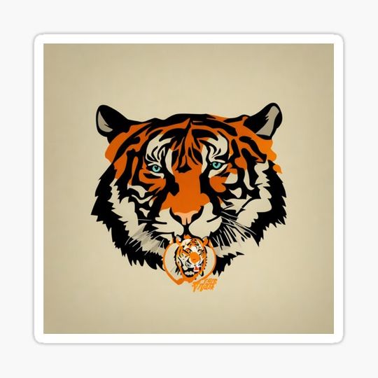Discover Tiger logo, geometric, vector, symmetrical, minimalism