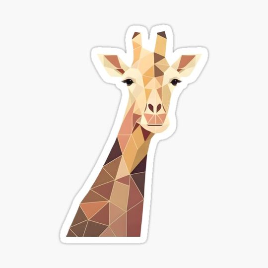 Discover Portrait of a cartoon giraffe