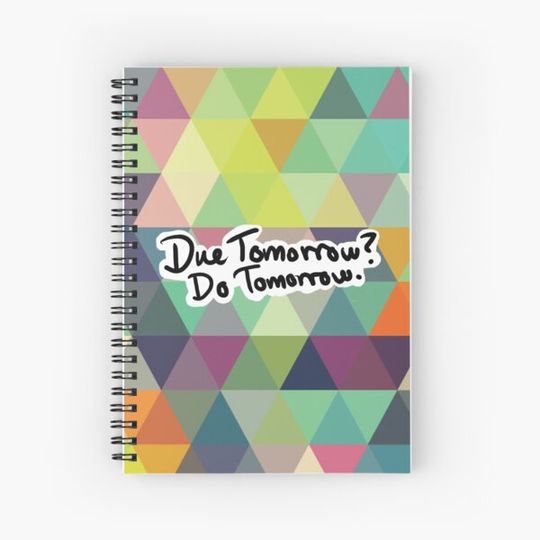 Discover Due Tomorrow? Do Tomorrow. Geometric Background
