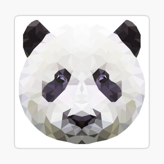 Discover panda low poly art