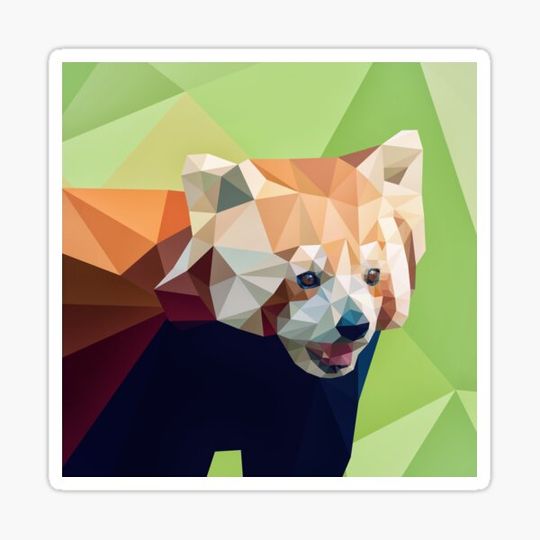 Discover Geometric red panda