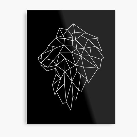 Discover Abstract Lion Geometric T-Shirt Cool Design Tee