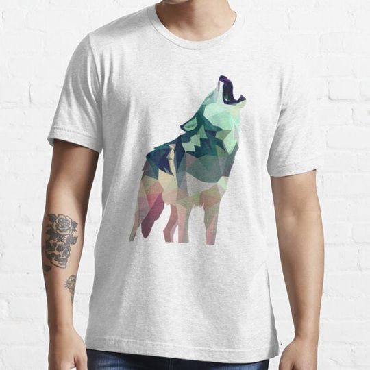 Discover Vibrant Polygon Wolf Art - Colorful Wildlife Design