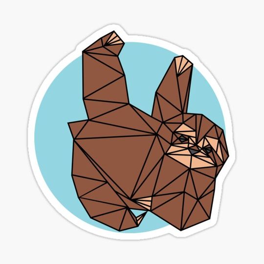 Discover Geometric Hanging Sloth