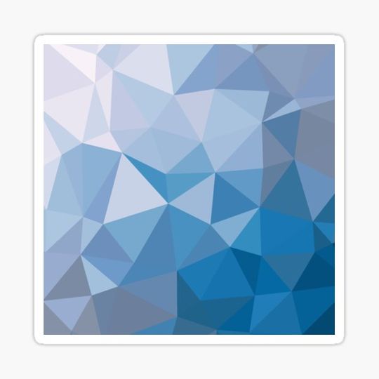 Discover Blue and White - Low Poly Pattern
