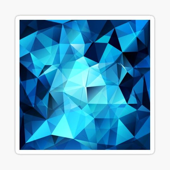 Discover Blue polygonal design