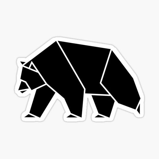 Discover Black Geometric Bear