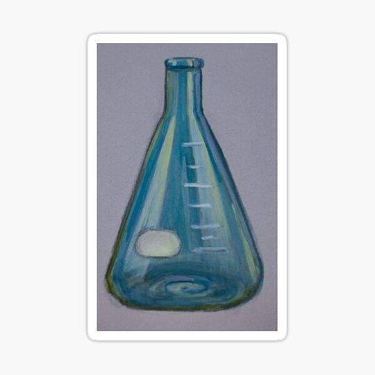 Discover Flask Painting Sticker