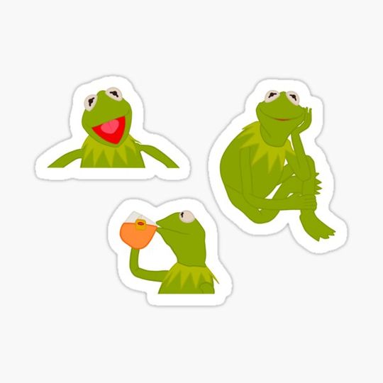Discover K the frog sticker pack