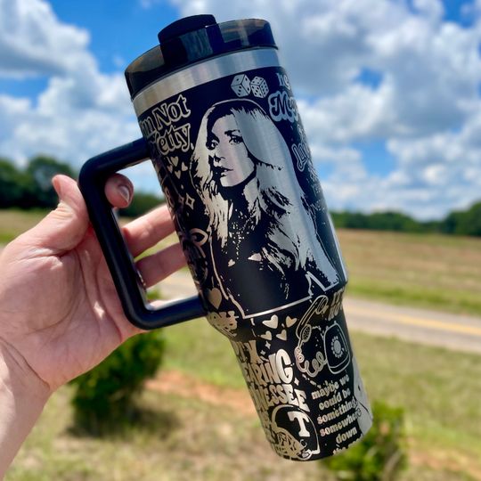Discover M egan M oroney 40oz Engraved Tumbler - Custom Stainless Steel, Insulated, Personalized Gift for Music Lovers