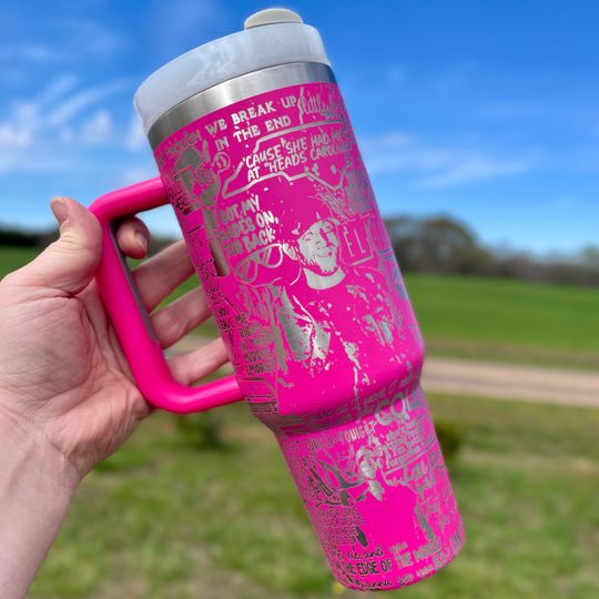 Discover Cole S Windell Engraved 40 oz Stainless Steel Tumbler - Chart-Topping Country Lyrics Tribute