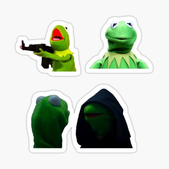 Discover K the frog Meme Sticker Pack