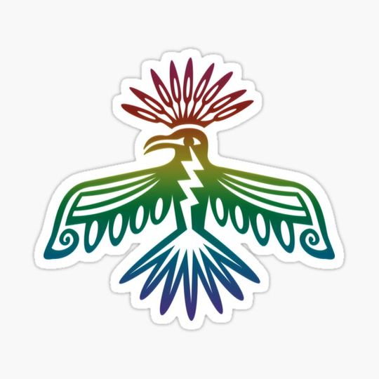 Discover Rainbow Thunderbird, Mythology, Native American, North America, Totem, Spirit, Animal, Legendary Bird, Feathers, Firebird
