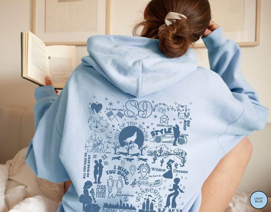 Discover 89 Hoodie, 89 Gift, Different Eras Shirt, In Style Tee, Tracklist Hoodie, Seagull Design, Back Design Hoodie