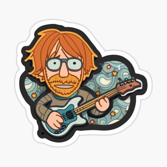 Discover Trey Anastasio Muppet Phish Merch Premium Sticker