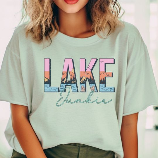 Discover Lake Junkie Boating Summer T-Shirt
