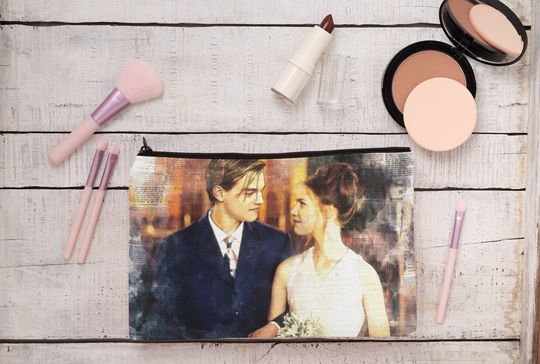 Discover Vintage Young Leonardo Romeo and Juliet Romantic Classy movie Cosmetic Bag Accessory Pouch for DiCaprio fans